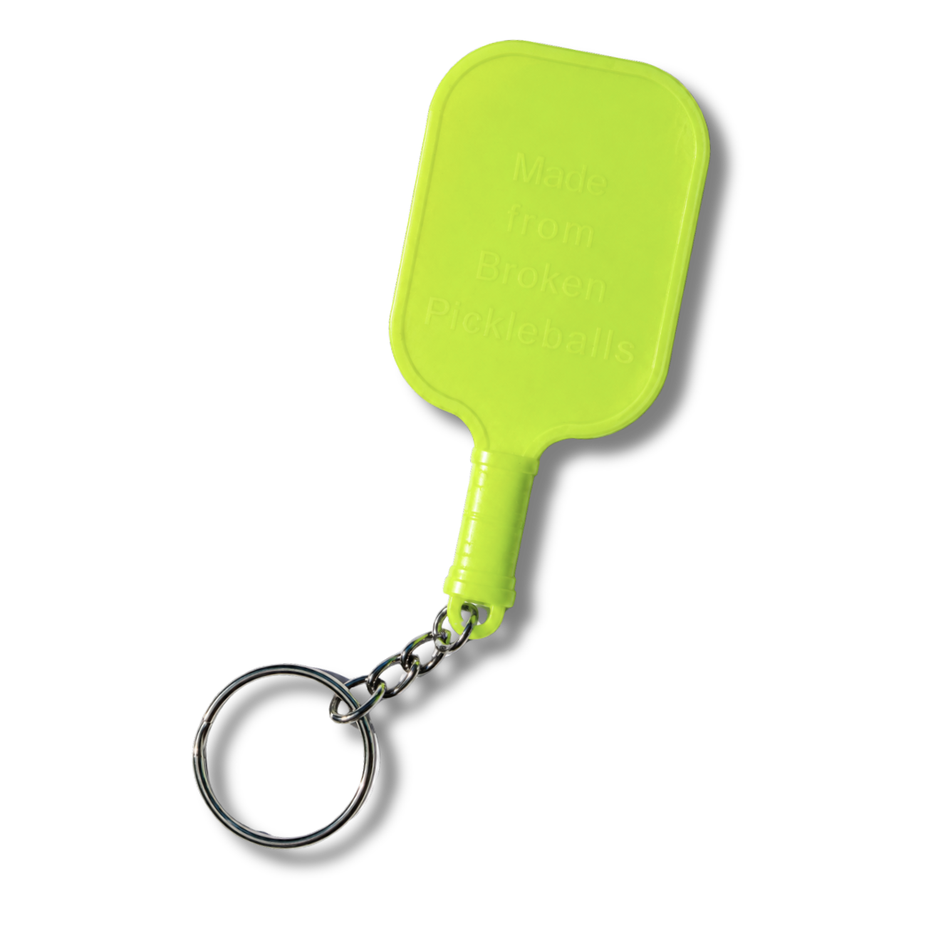 Lime green Pikl paddle keychain